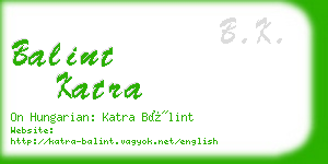 balint katra business card